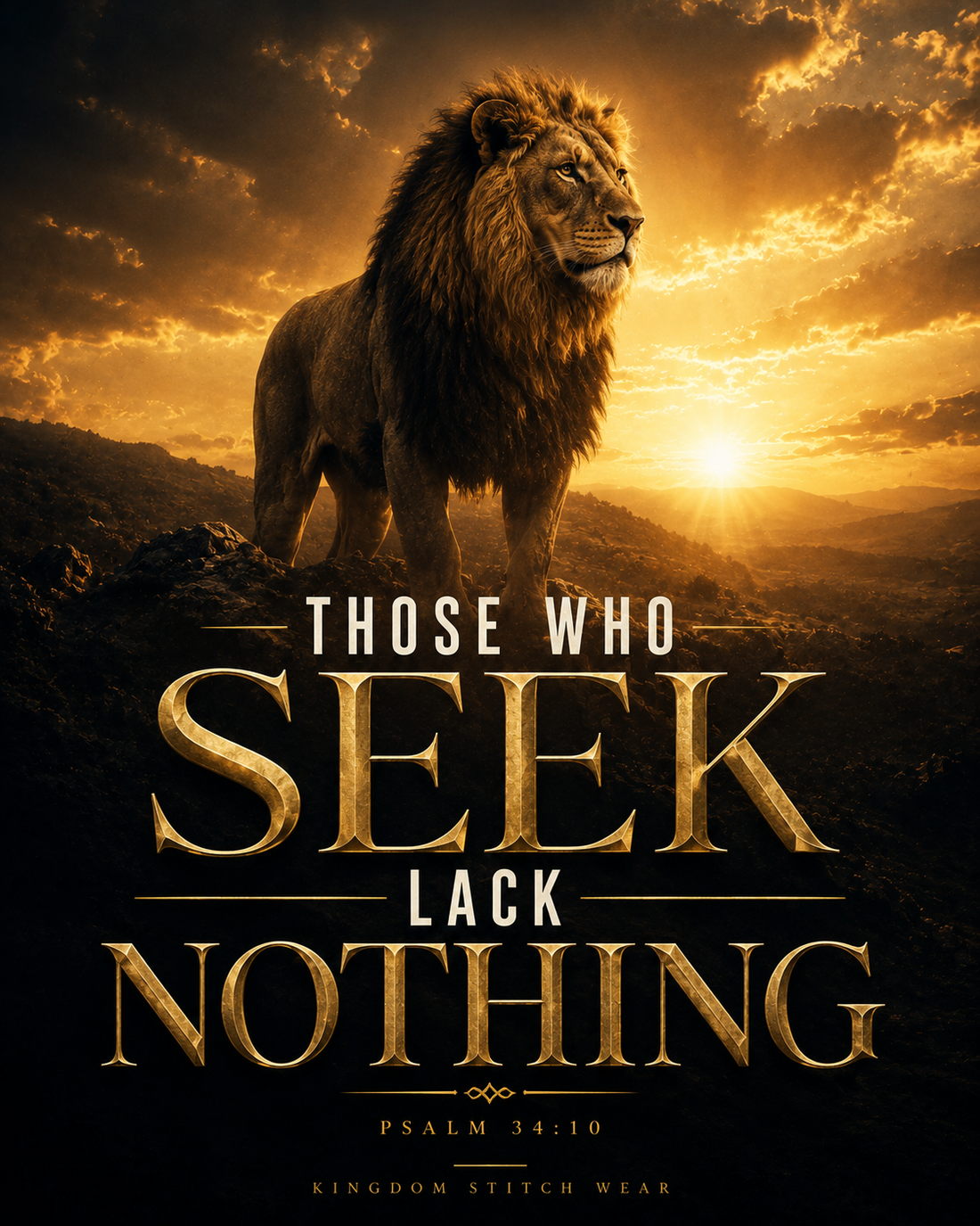 Those Who Seek Lack Nothing