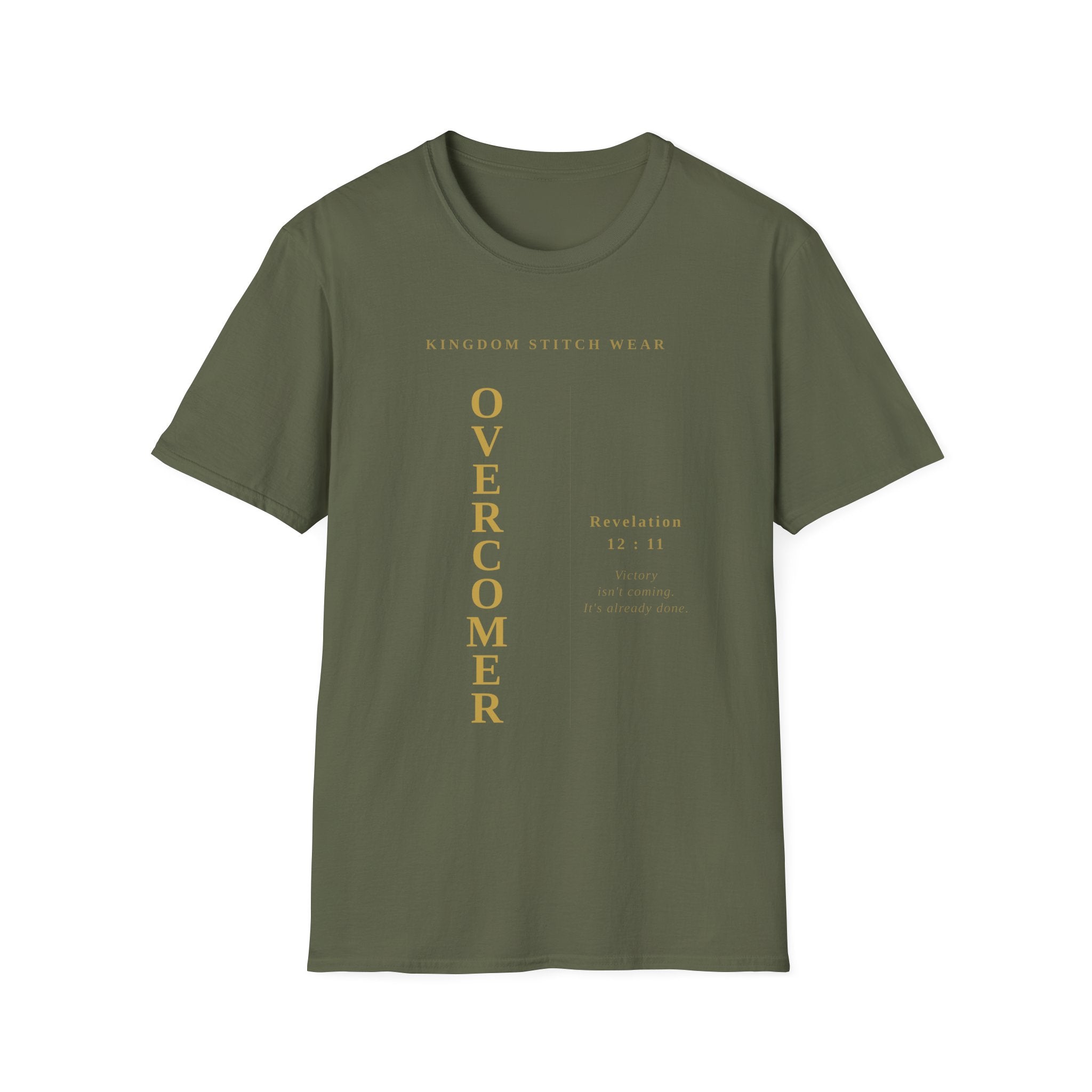 OVERCOMER Tee | Faith-Based Streetwear | Kingdom Stitch Wear