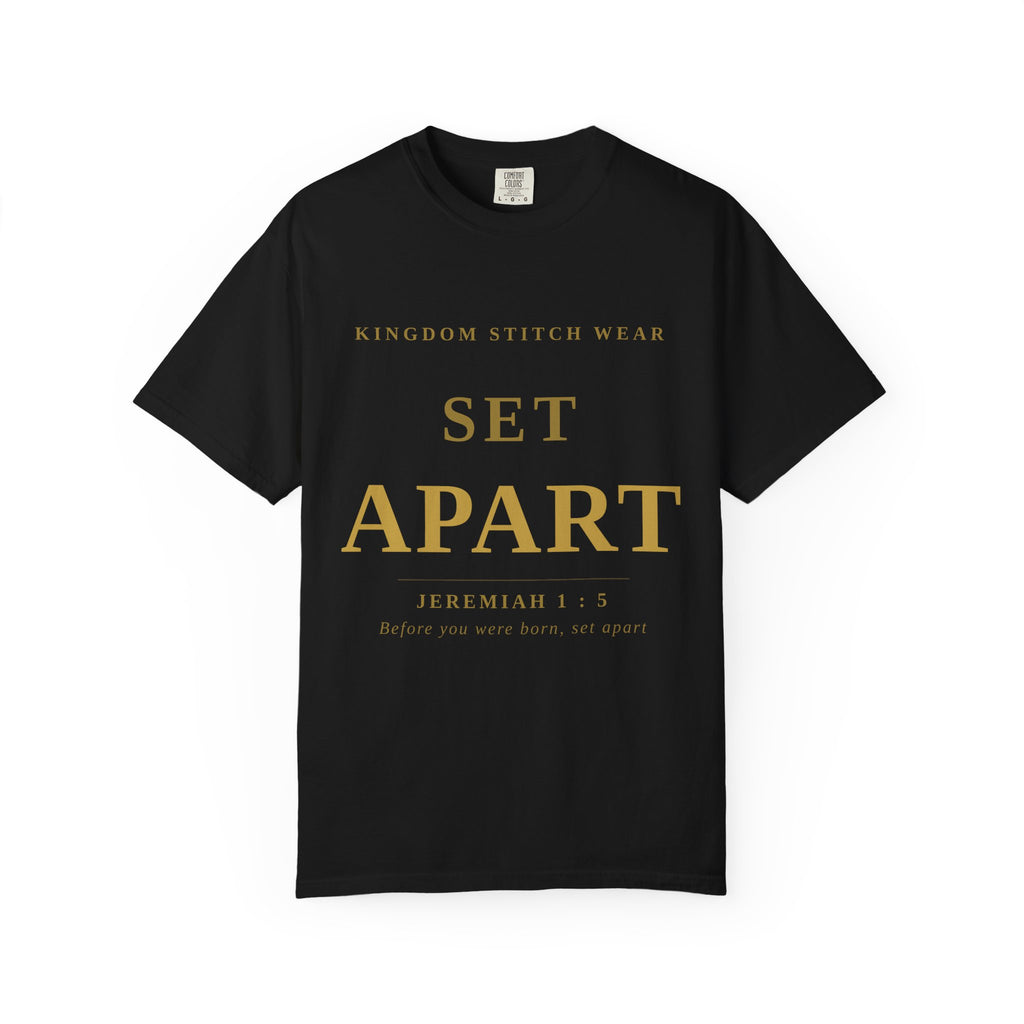 Set Apart Tee | Jeremiah 1:5 | Garment-Dyed Comfort Colors Christian Apparel | Kingdom Stitch Wear