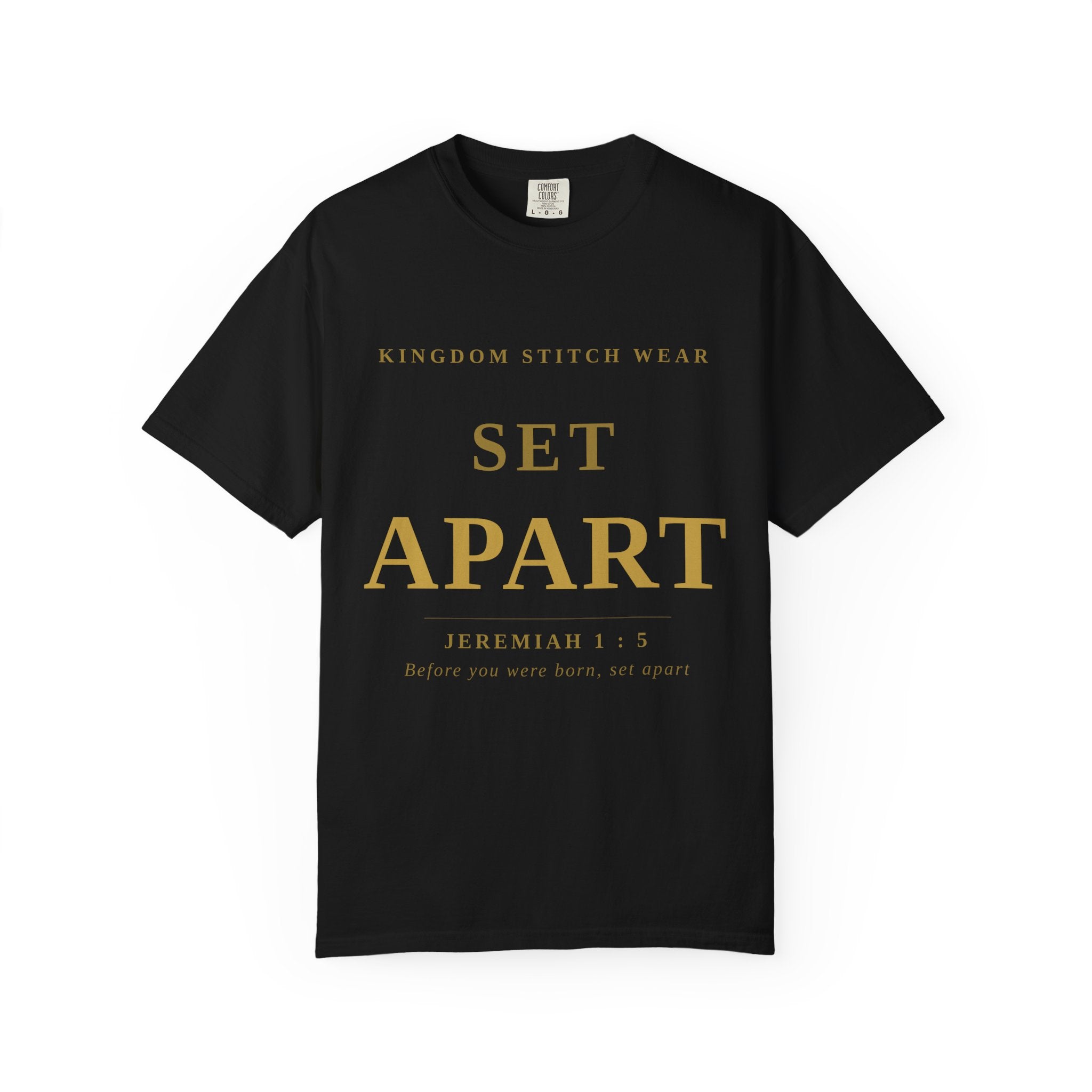 Set Apart Tee | Jeremiah 1:5 | Garment-Dyed Comfort Colors Christian Apparel | Kingdom Stitch Wear