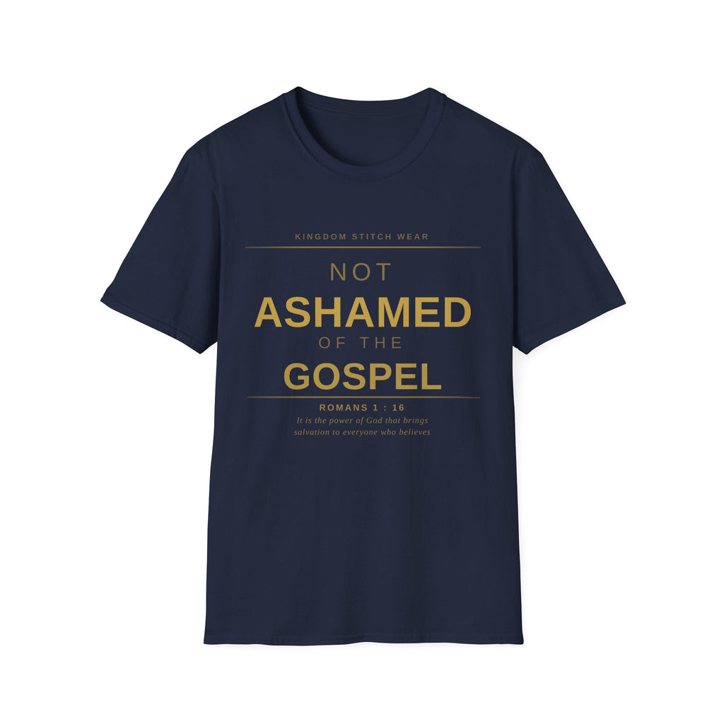 Not Ashamed of the Gospel Tee | Faith-Based Streetwear | Kingdom Stitch Wear