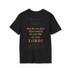 Is Jesus Your Lord? Tee Graphic on back | Faith-Based Streetwear | Kingdom Stitch Wear