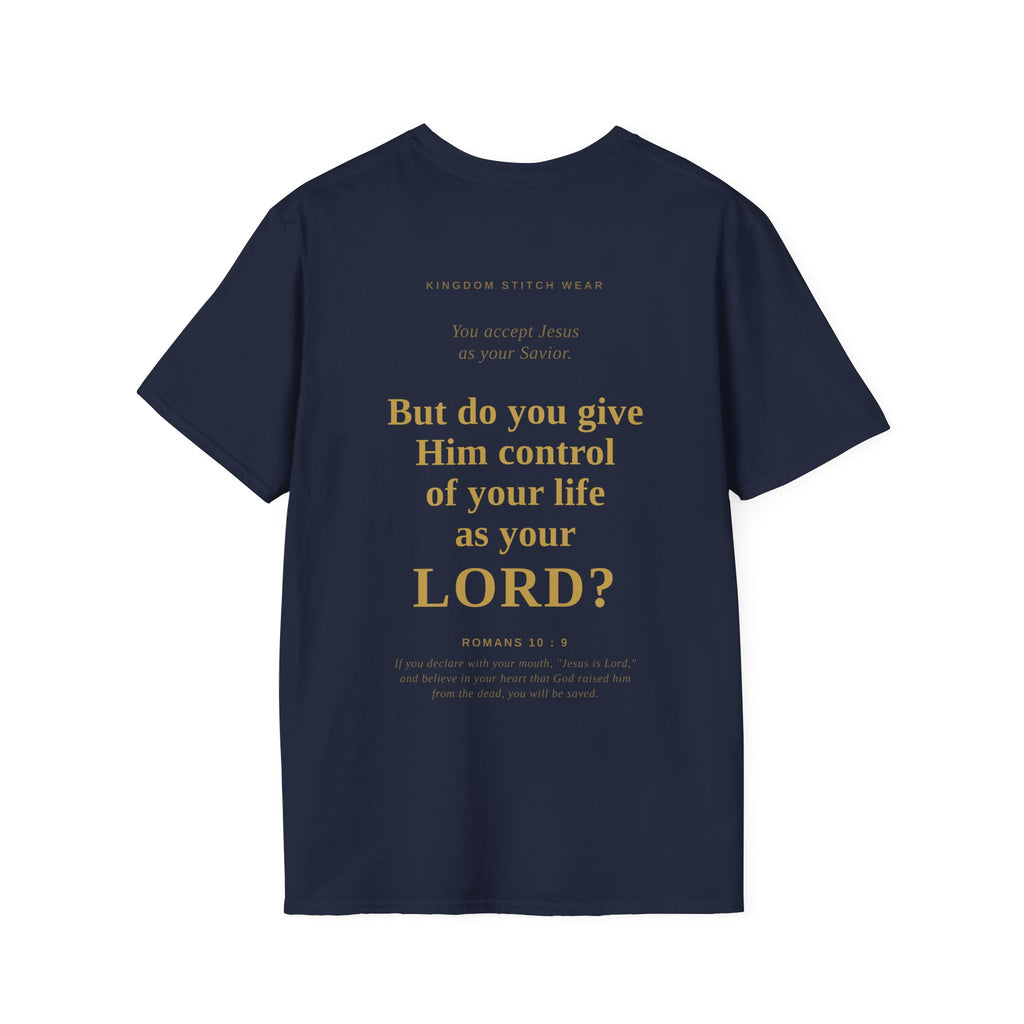 Is Jesus Your Lord? Tee Graphic on back | Faith-Based Streetwear | Kingdom Stitch Wear