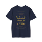 Is Jesus Your Lord? Tee Graphic on back | Faith-Based Streetwear | Kingdom Stitch Wear