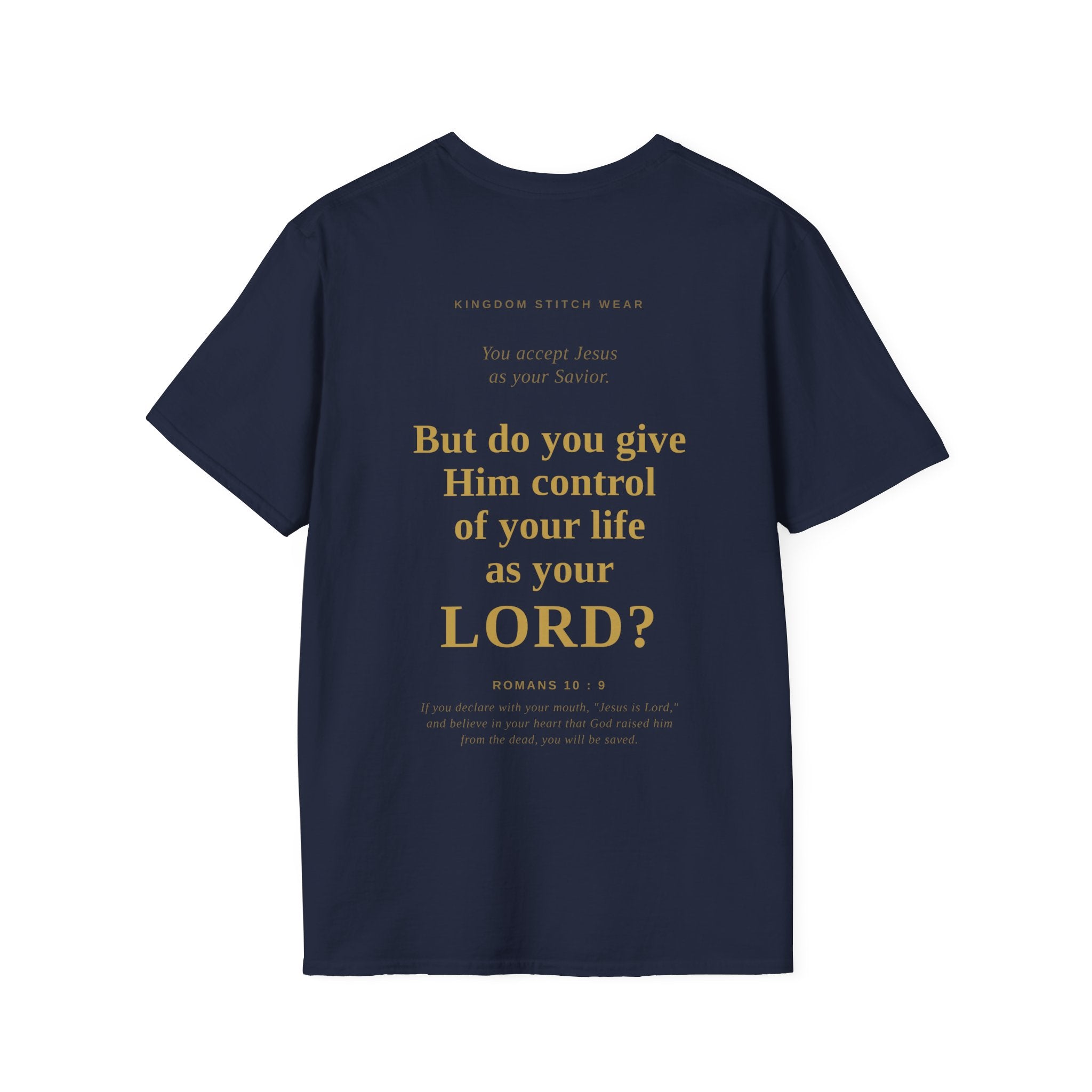 Is Jesus Your Lord? Tee Graphic on back | Faith-Based Streetwear | Kingdom Stitch Wear