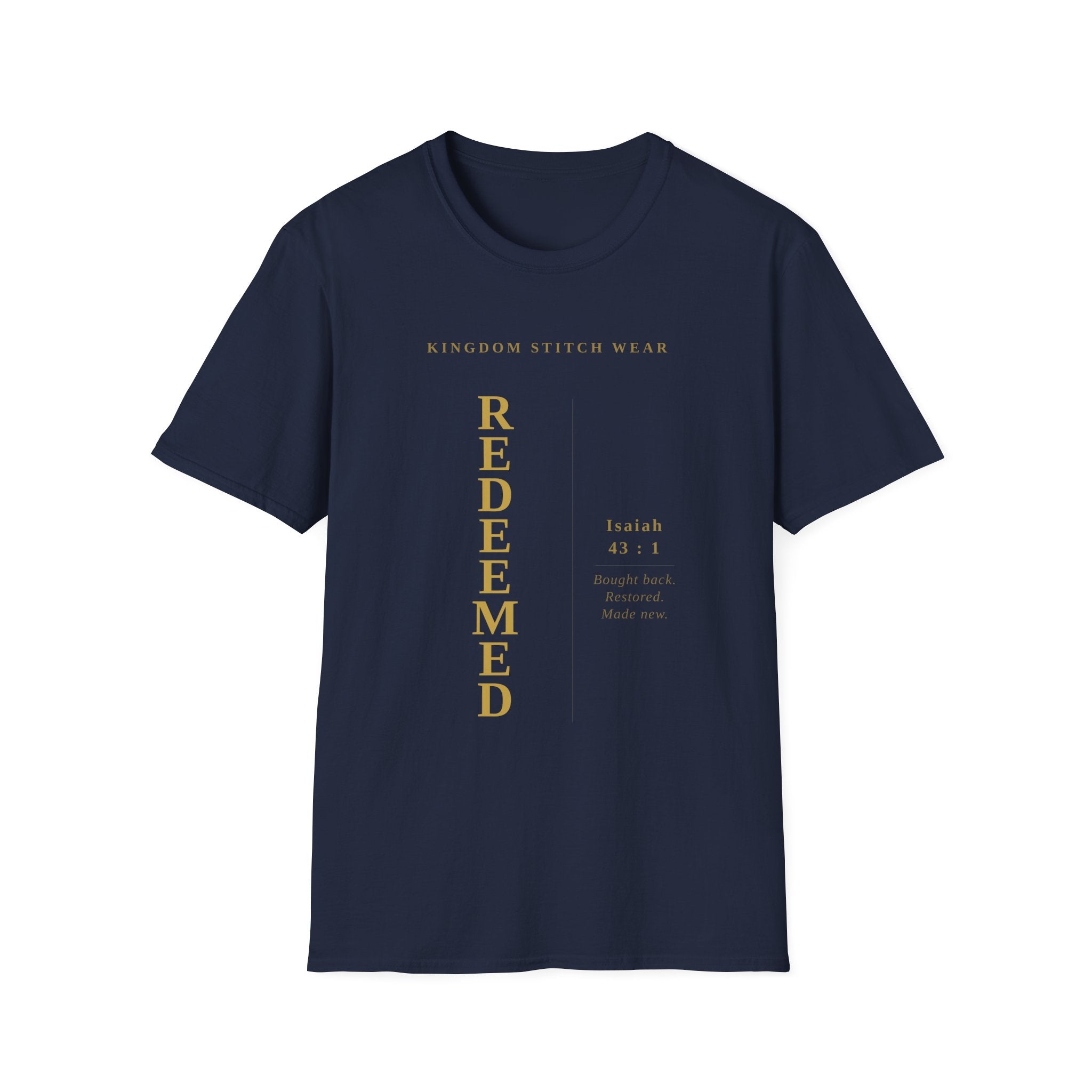 REDEEMED Tee | Faith-Based Streetwear | Kingdom Stitch Wear