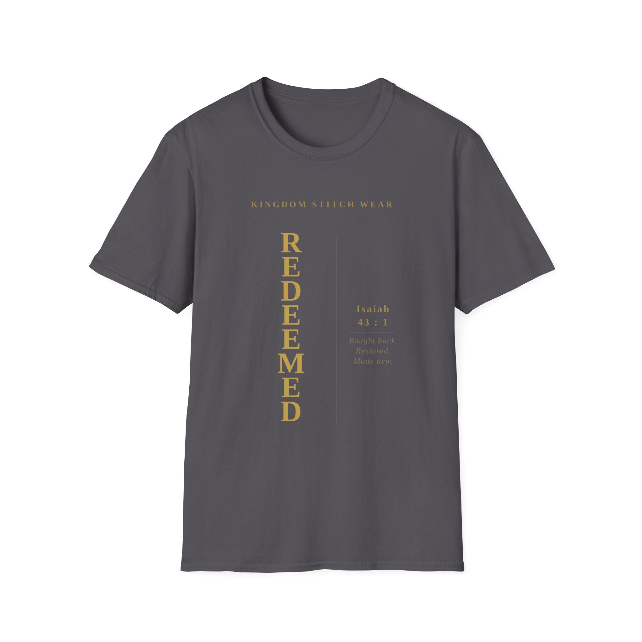 REDEEMED Tee | Faith-Based Streetwear | Kingdom Stitch Wear