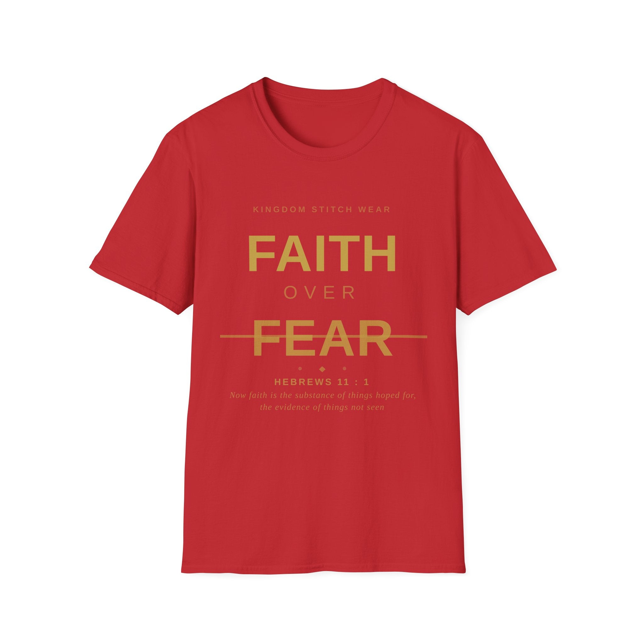 Faith Over Fear Tee | Faith-Based Streetwear | Kingdom Stitch Wear