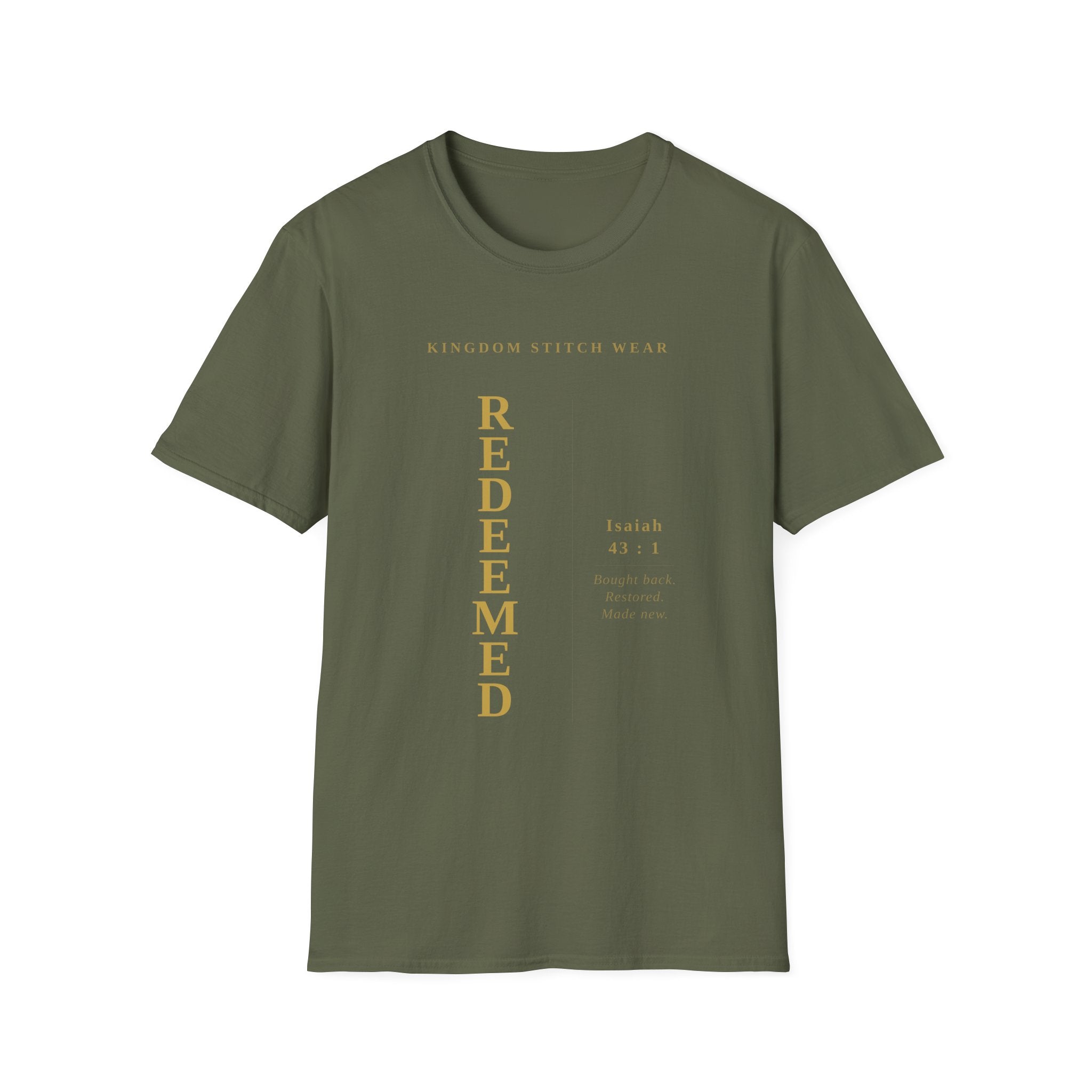 REDEEMED Tee | Faith-Based Streetwear | Kingdom Stitch Wear