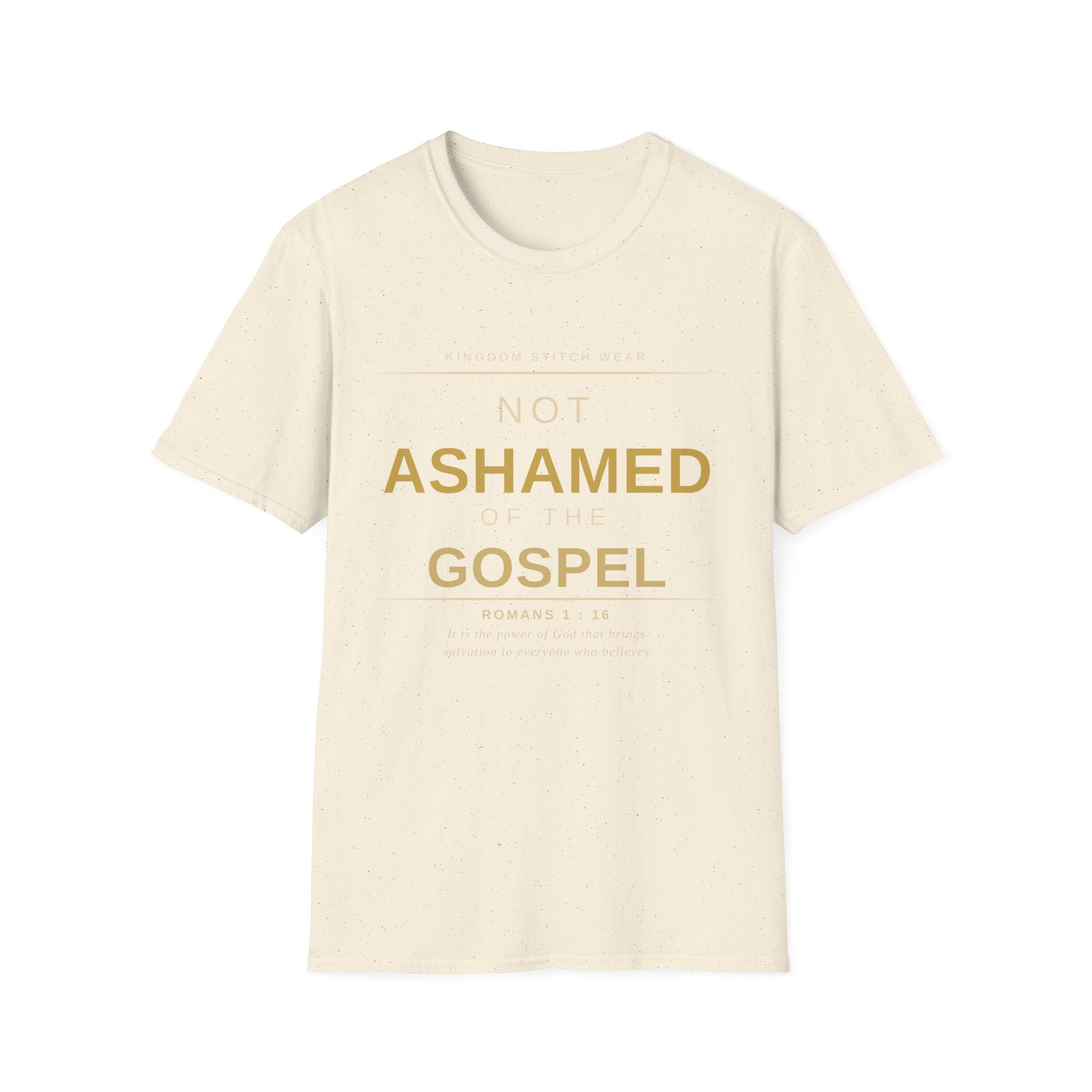 Not Ashamed of the Gospel Tee | Faith-Based Streetwear | Kingdom Stitch Wear