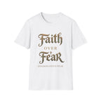 Faith Over Fear Tee | Vintage Gothic Script | Kingdom Stitch Wear