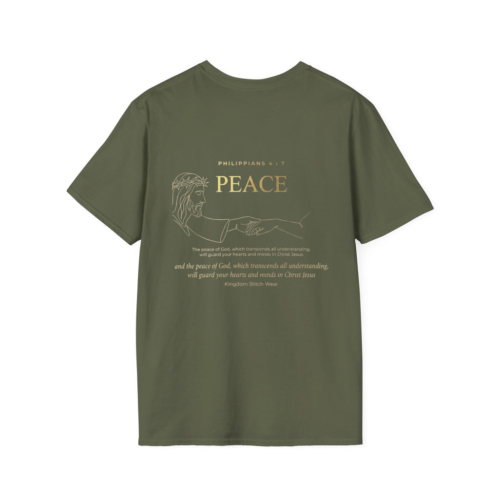 Peace Tee | The Peace That Transcends All Understanding Back Graphic | Kingdom Stitch Wear