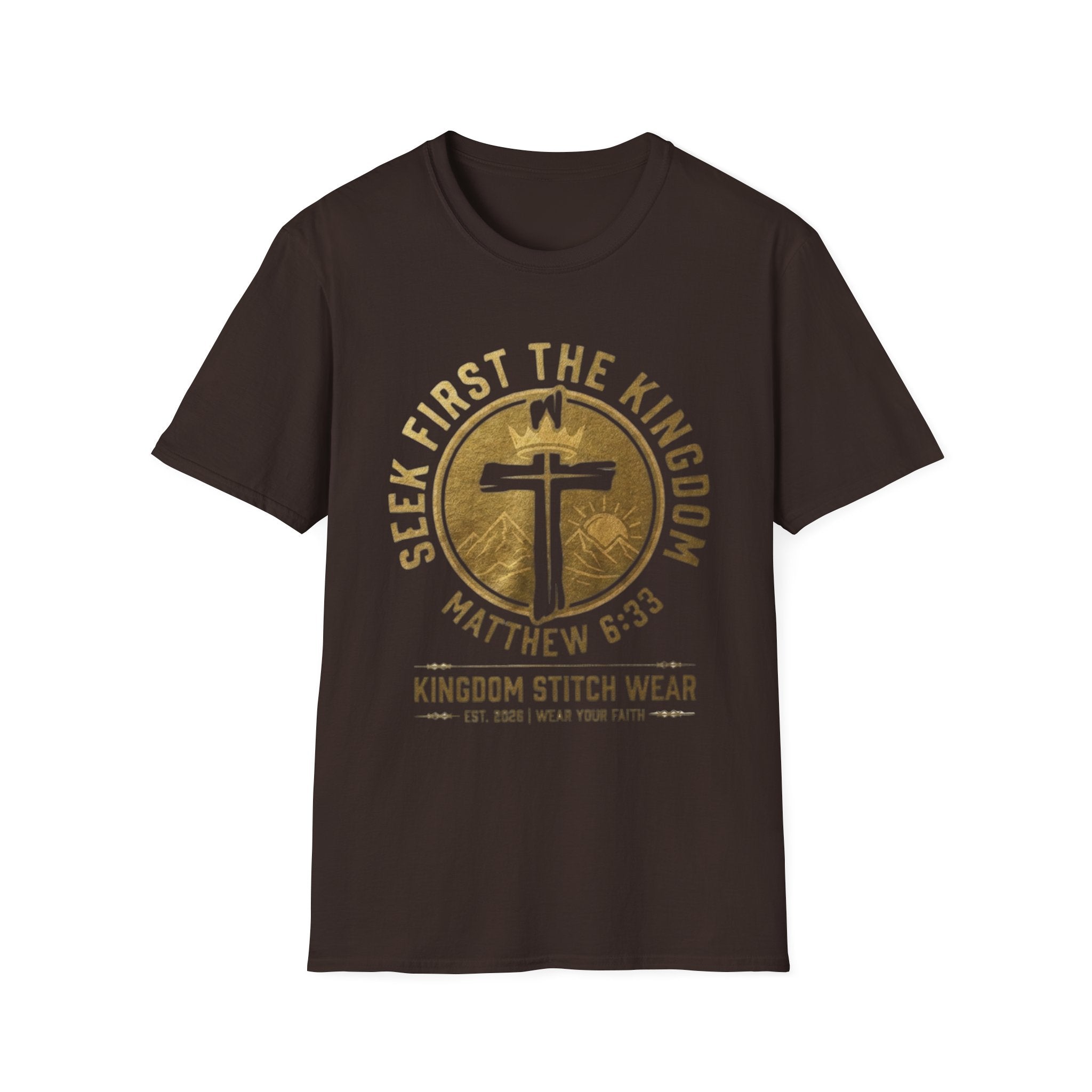 Seek First the Kingdom Tee | Faith-Based Streetwear | Kingdom Stitch Wear