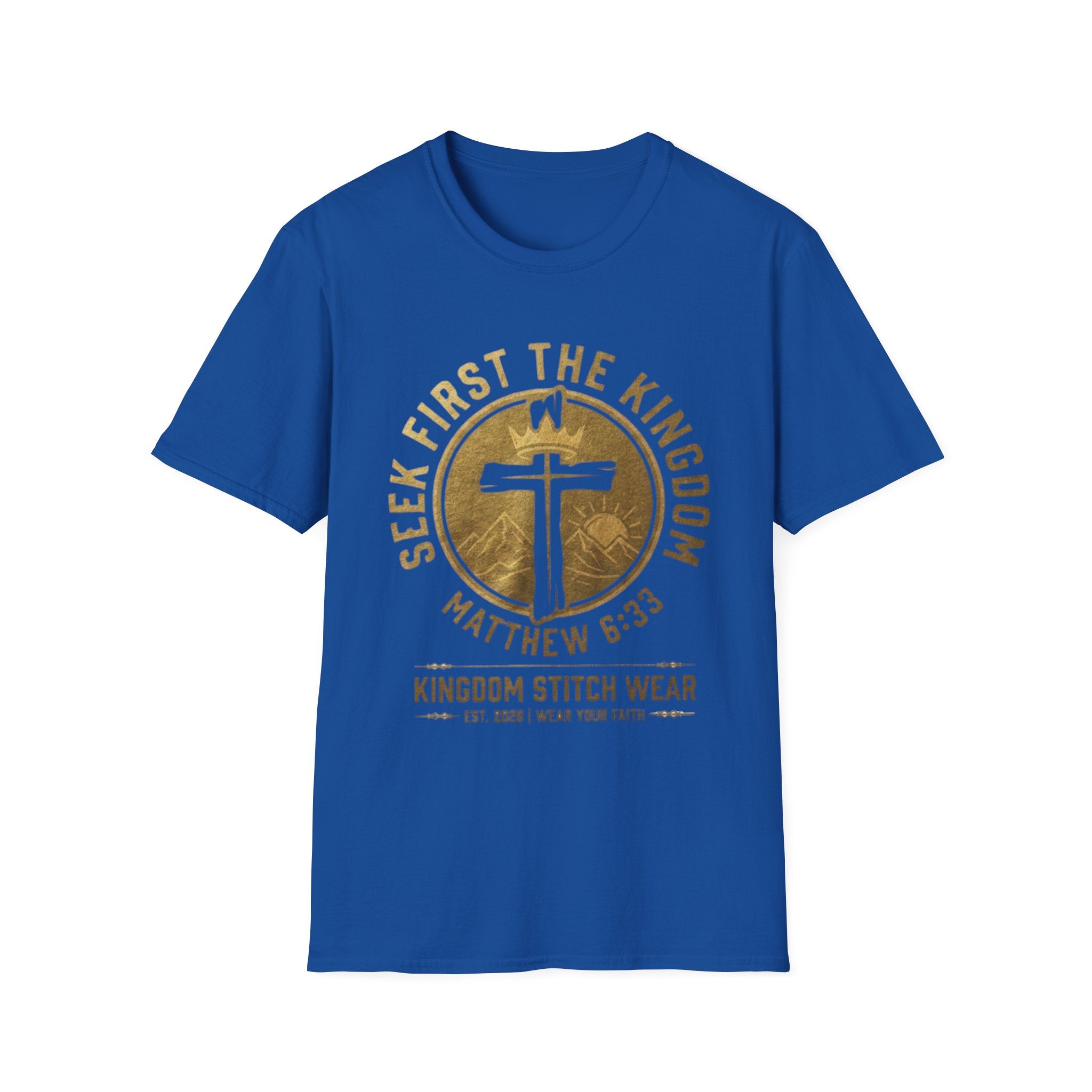 Seek First the Kingdom Tee | Faith-Based Streetwear | Kingdom Stitch Wear