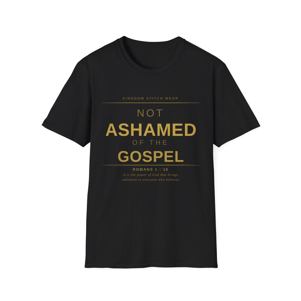 Not Ashamed of the Gospel Tee | Faith-Based Streetwear | Kingdom Stitch Wear