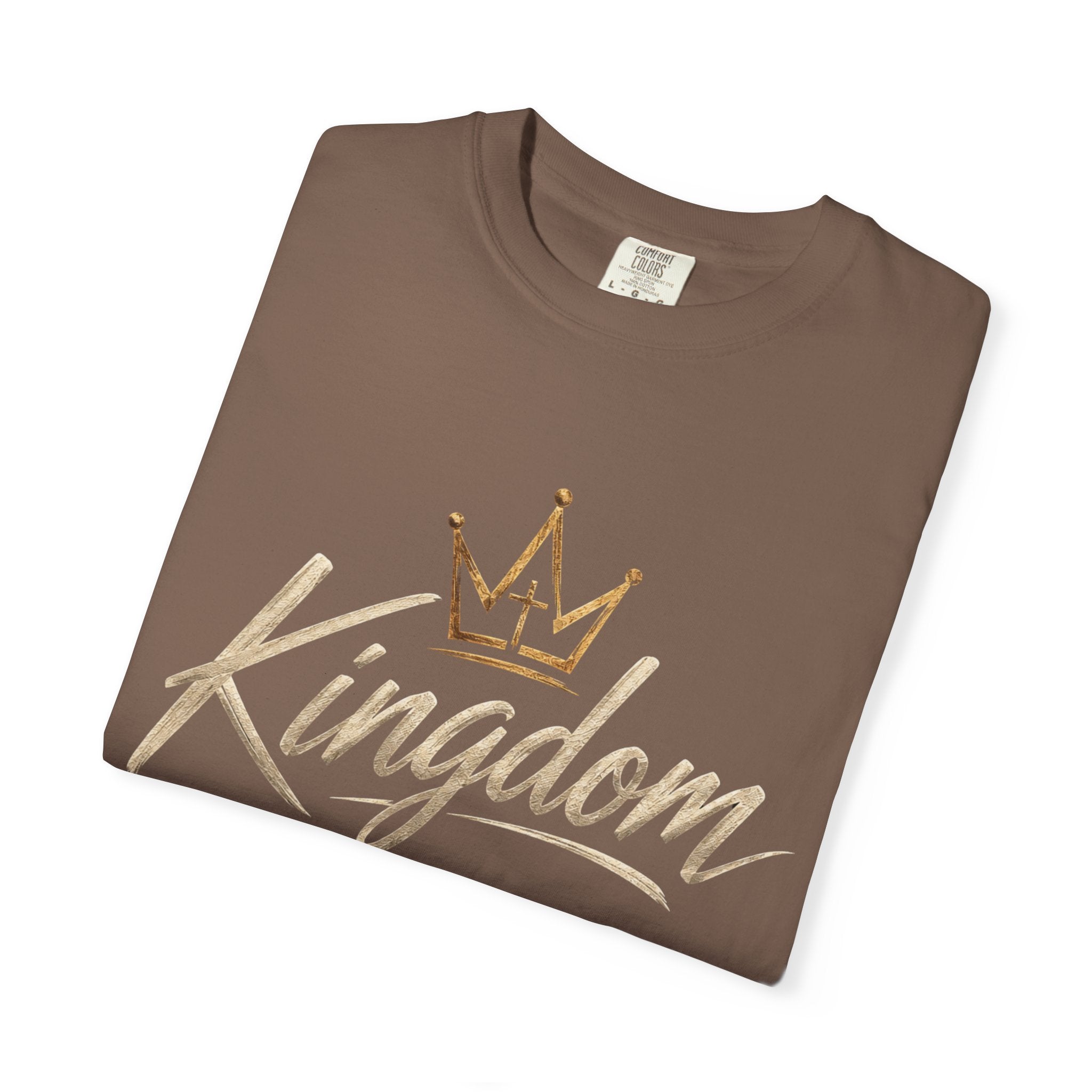 Kingdom Stitch Wear Signature Logo Tee | Wear Your Faith | Garment-Dyed Comfort Colors Christian Apparel | Kingdom Stitch Wear