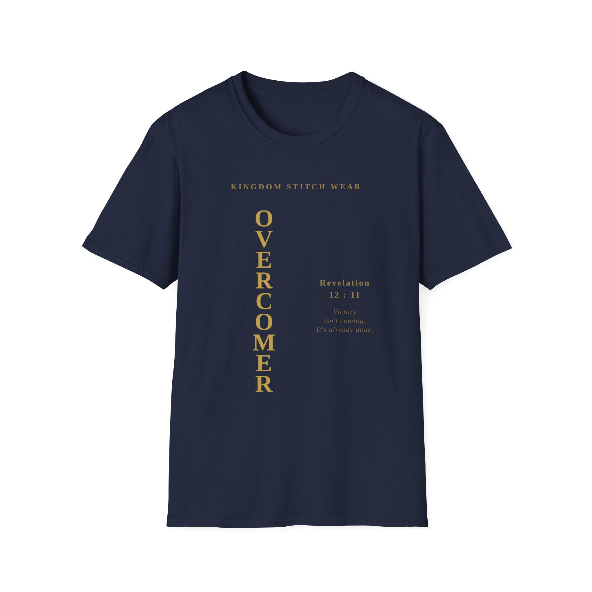OVERCOMER Tee | Faith-Based Streetwear | Kingdom Stitch Wear