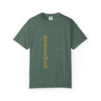 Redeemed Tee | Isaiah 43:1 | Garment-Dyed Comfort Colors Christian Apparel | Kingdom Stitch Wear