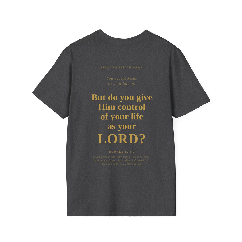 Is Jesus Your Lord? Tee Graphic on back | Faith-Based Streetwear | Kingdom Stitch Wear