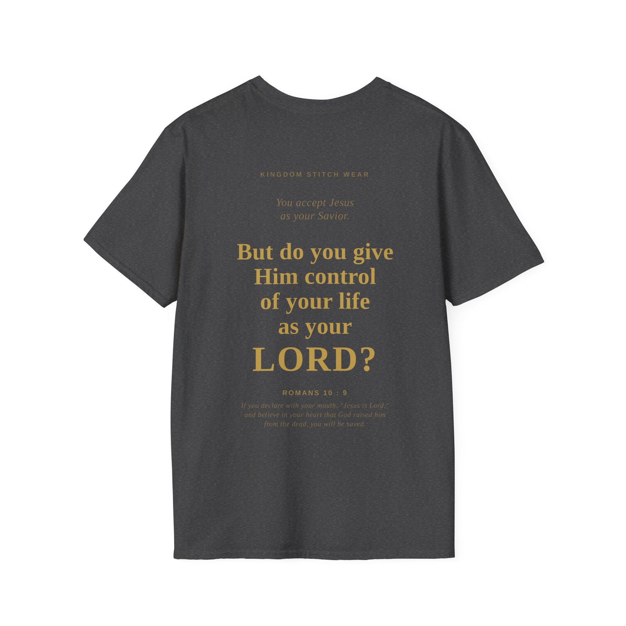 Is Jesus Your Lord? Tee Graphic on back | Faith-Based Streetwear | Kingdom Stitch Wear