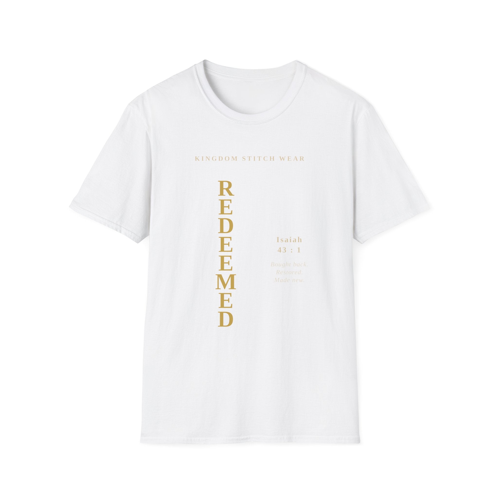 REDEEMED Tee | Faith-Based Streetwear | Kingdom Stitch Wear