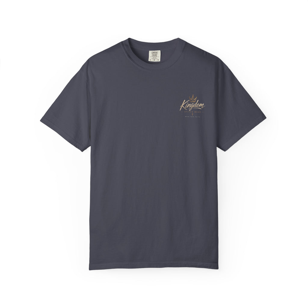Be Still & Know Comfort Tee | Garment-Dyed Back Graphic | Kingdom Stitch Wear