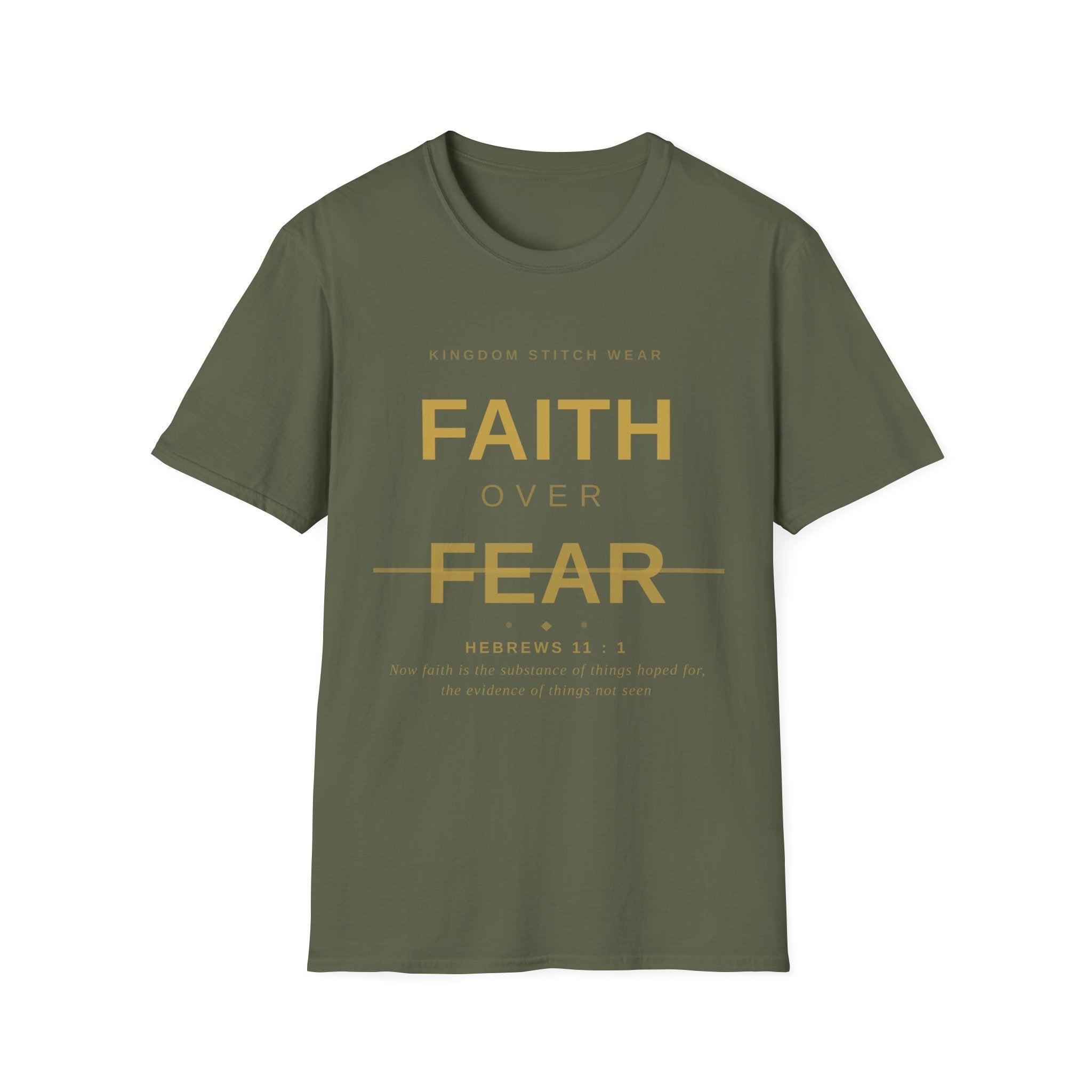 Faith Over Fear Tee | Faith-Based Streetwear | Kingdom Stitch Wear