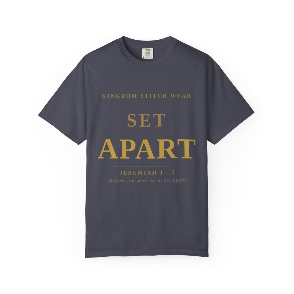 Set Apart Tee | Jeremiah 1:5 | Garment-Dyed Comfort Colors Christian Apparel | Kingdom Stitch Wear