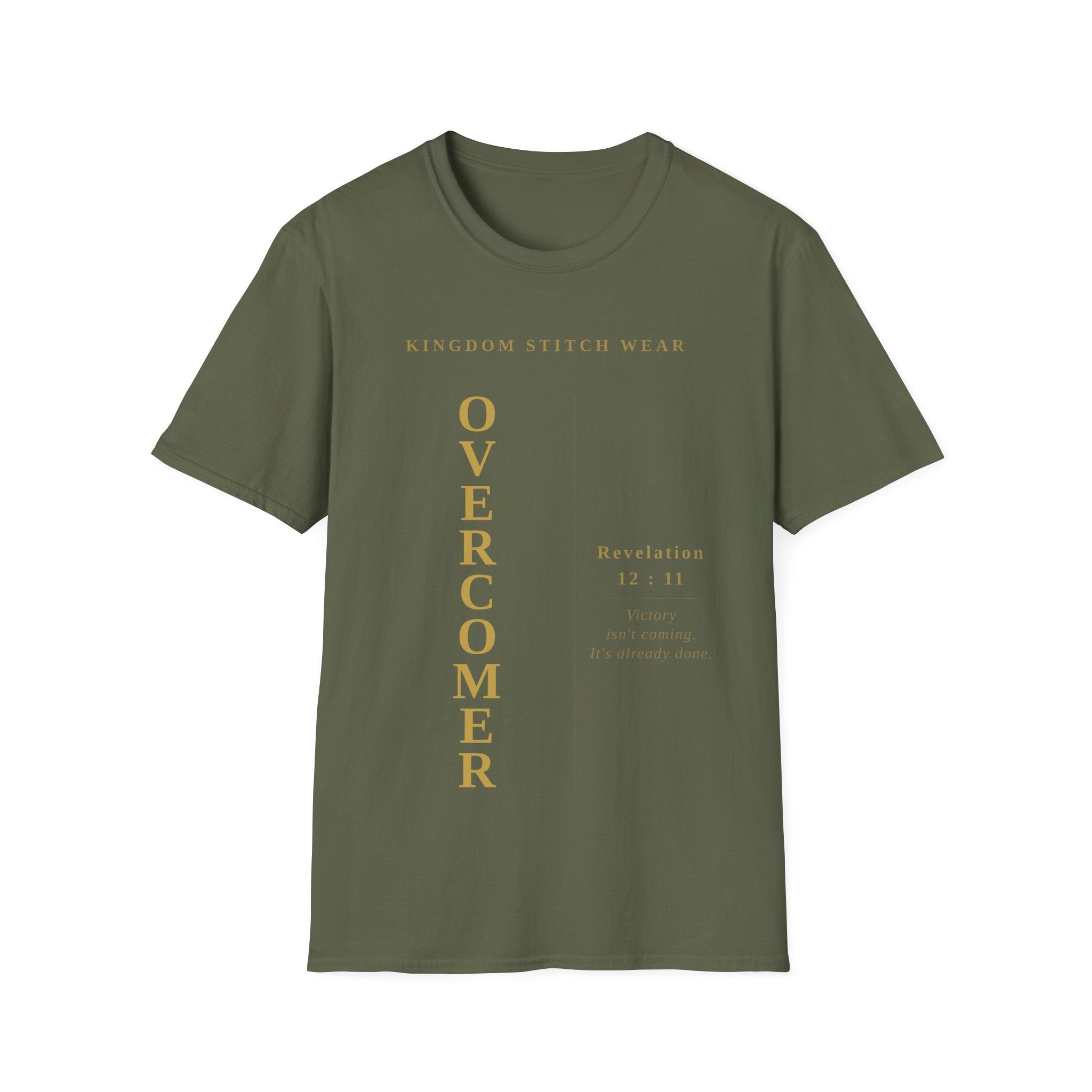 OVERCOMER Tee | Faith-Based Streetwear | Kingdom Stitch Wear