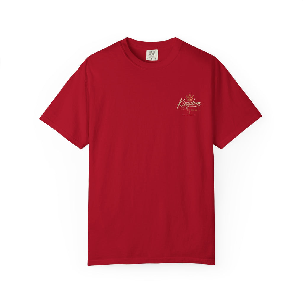 Be Still & Know Comfort Tee | Garment-Dyed Back Graphic | Kingdom Stitch Wear