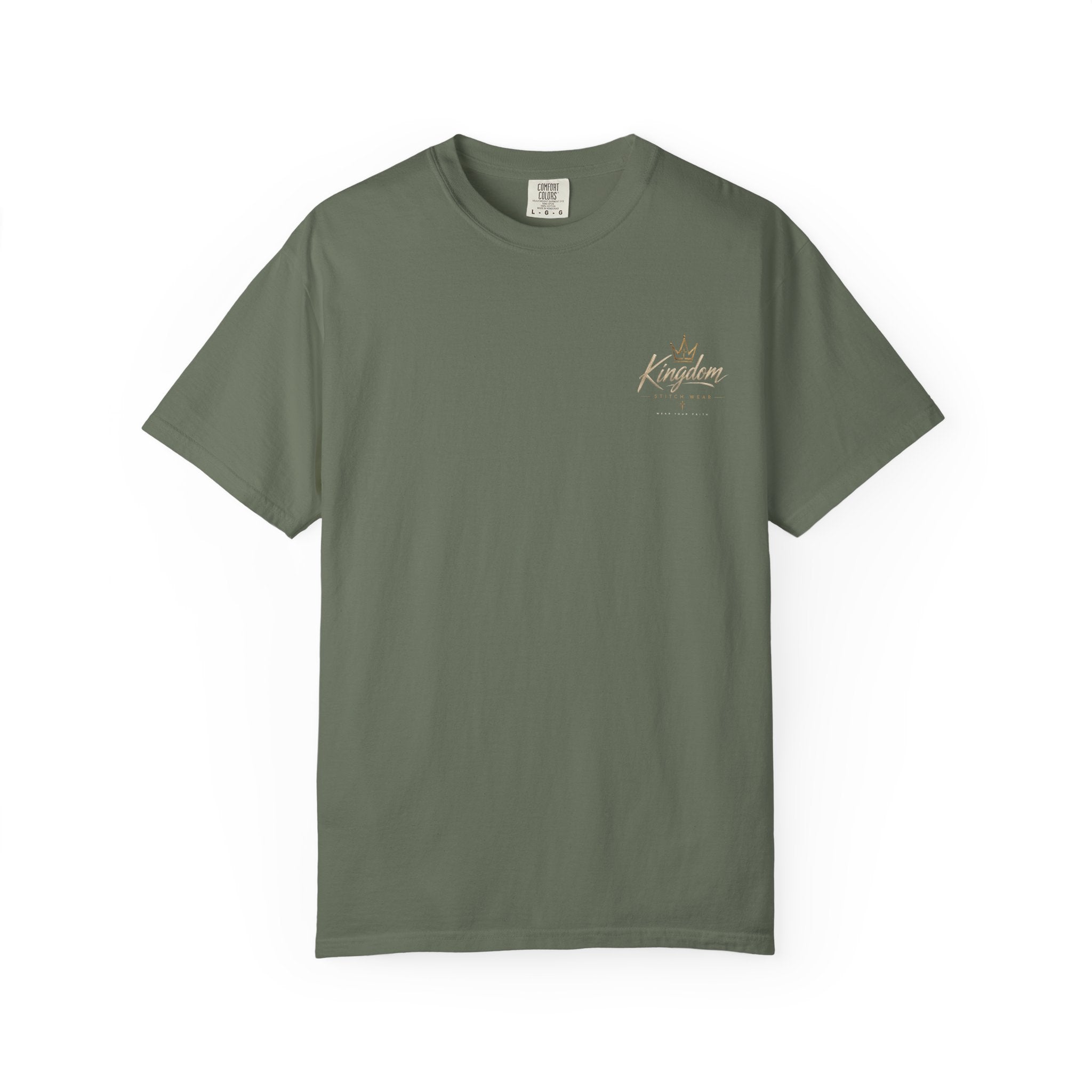 Be Still & Know Comfort Tee | Garment-Dyed Back Graphic | Kingdom Stitch Wear
