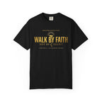 Walk By Faith Comfort Colors Tee | Garment-Dyed Christian Apparel | Kingdom Stitch Wear