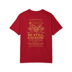 Be Still & Know Comfort Tee | Garment-Dyed Back Graphic | Kingdom Stitch Wear