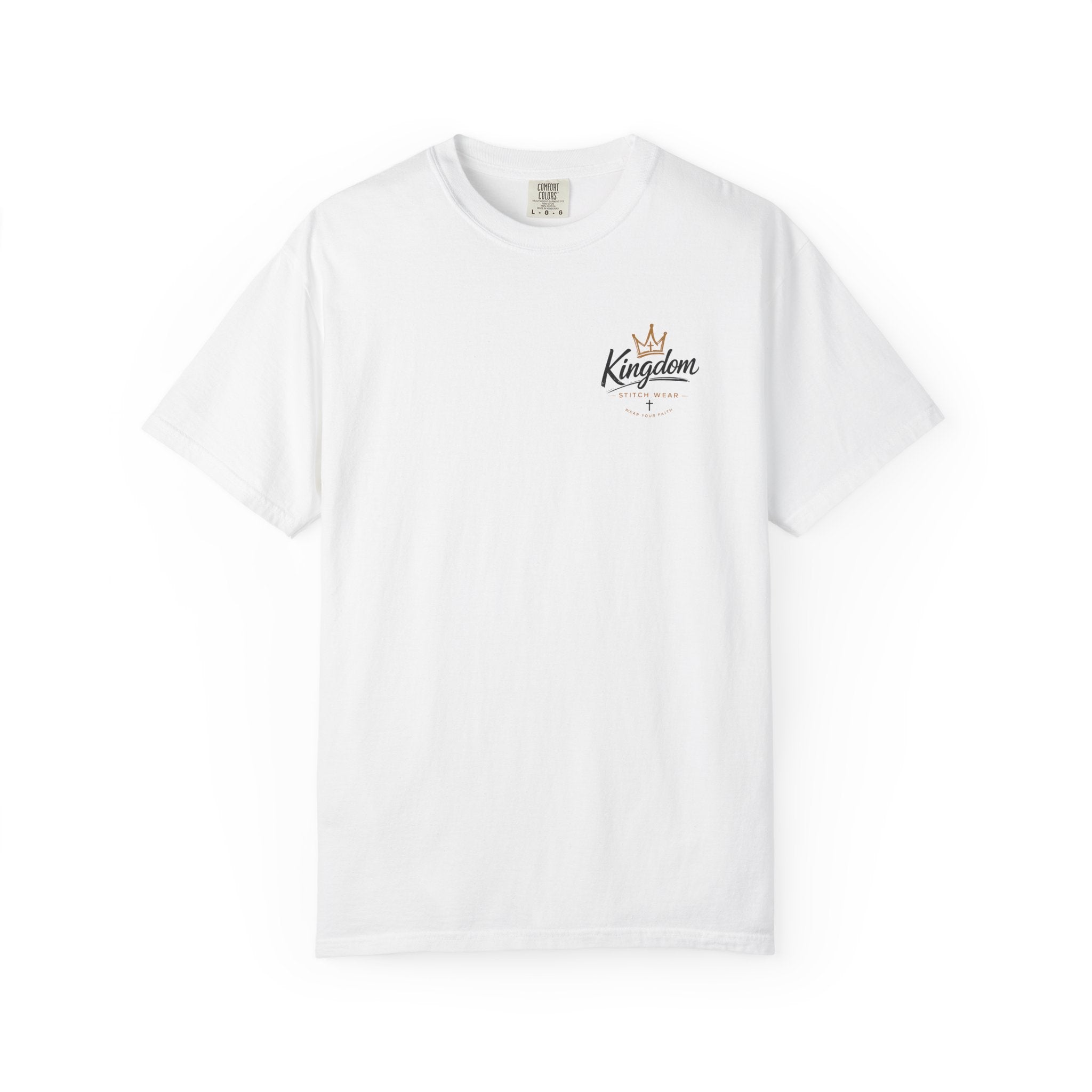 Be Still & Know Comfort Tee | Garment-Dyed Back Graphic | Kingdom Stitch Wear