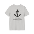 Our Anchor Tee Back Graphic | Sure and Steadfast | Faith-Based Streetwear | Kingdom Stitch Wear