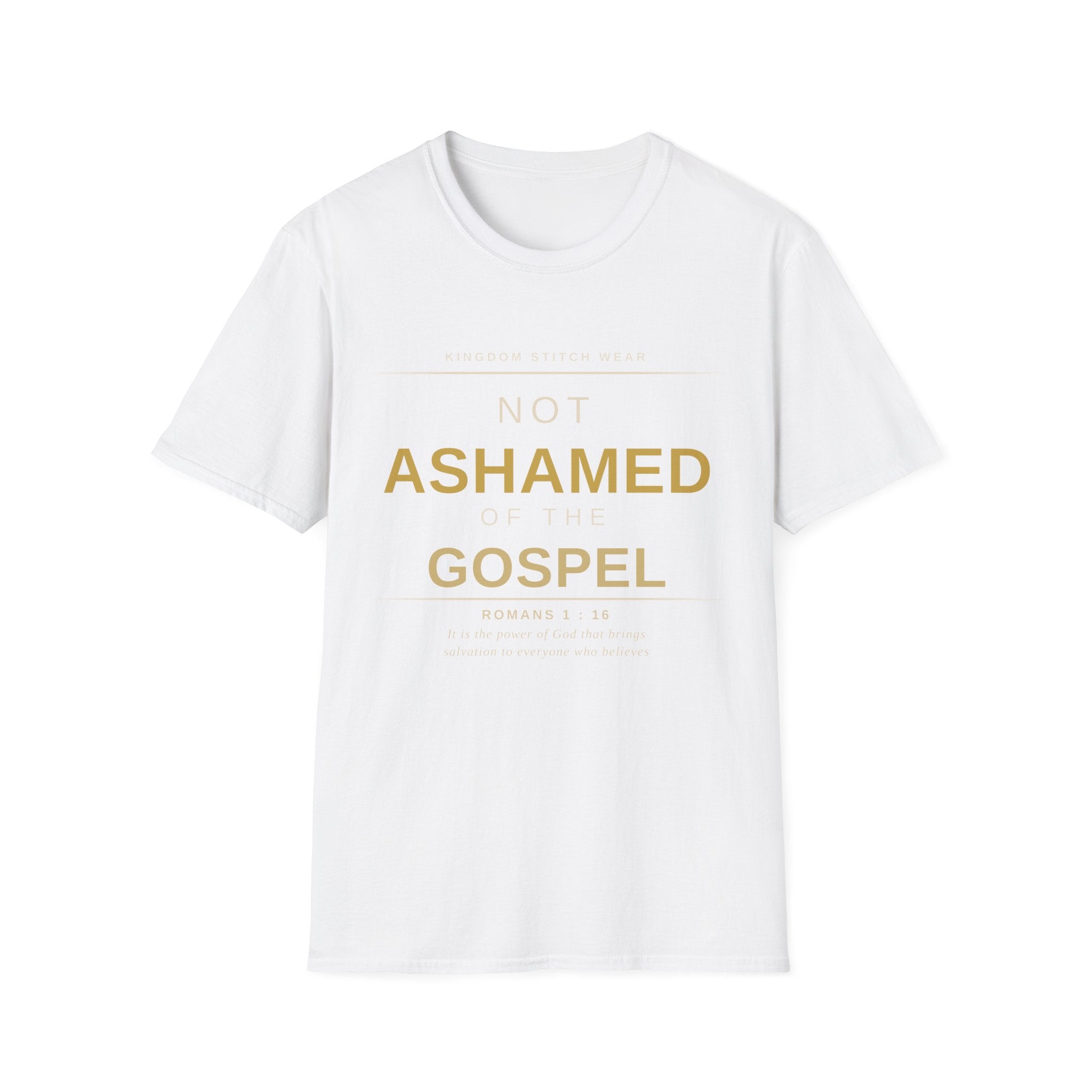 Not Ashamed of the Gospel Tee | Faith-Based Streetwear | Kingdom Stitch Wear