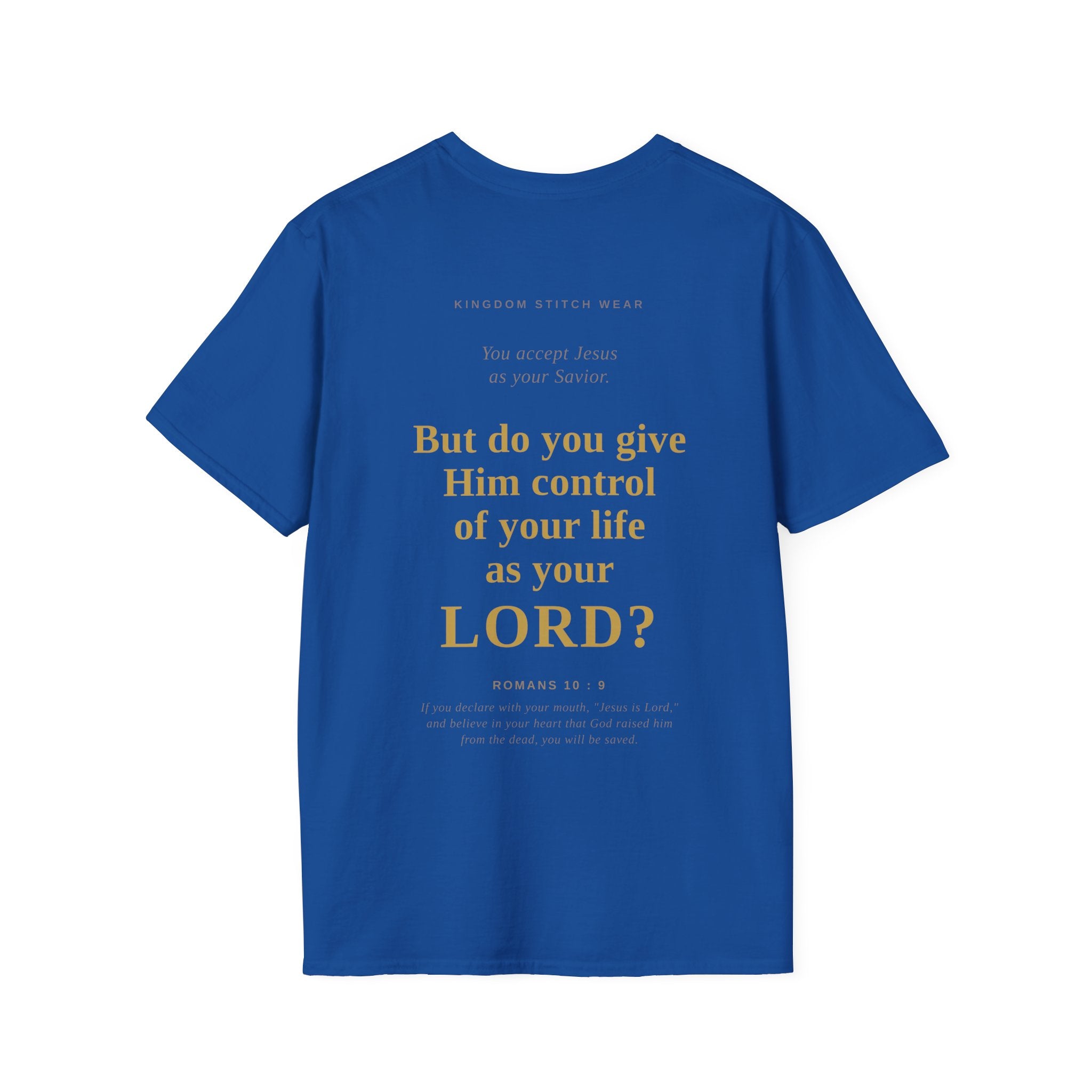 Is Jesus Your Lord? Tee Graphic on back | Faith-Based Streetwear | Kingdom Stitch Wear