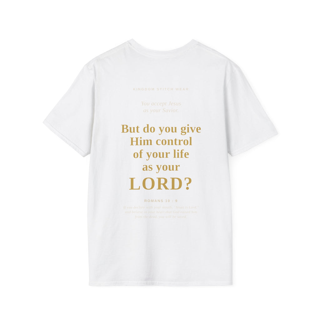 Is Jesus Your Lord? Tee Graphic on back | Faith-Based Streetwear | Kingdom Stitch Wear