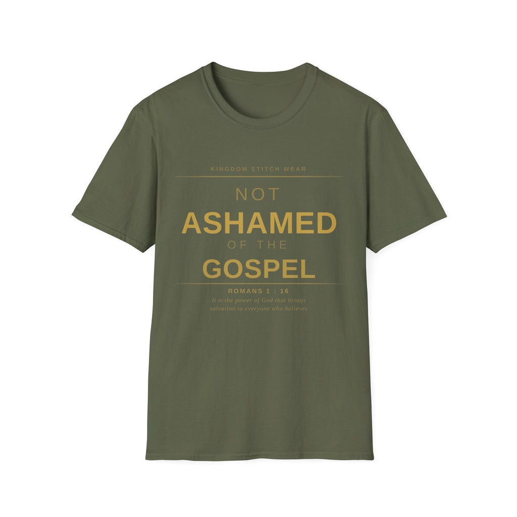 Not Ashamed of the Gospel Tee | Faith-Based Streetwear | Kingdom Stitch Wear