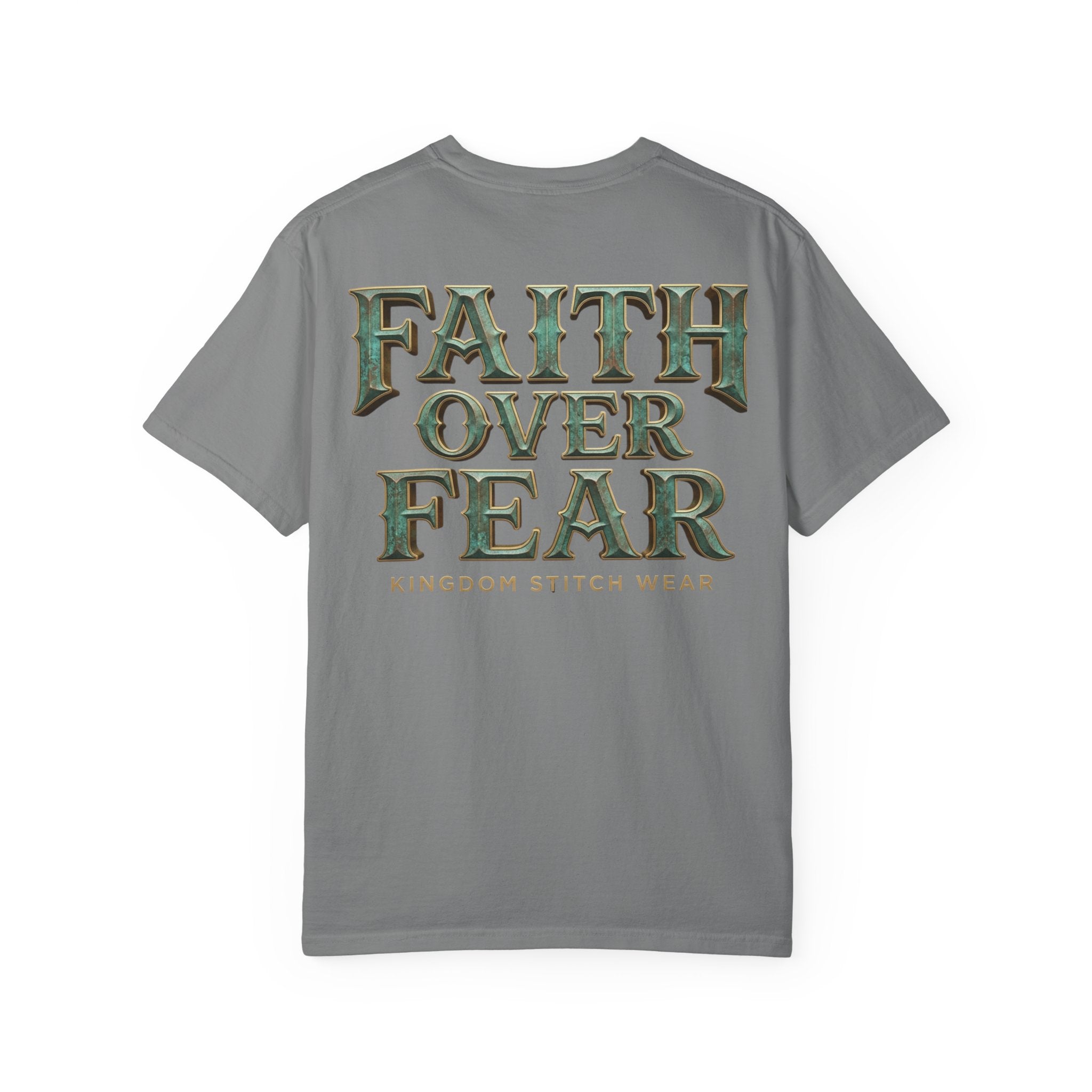 Faith Over Fear Tee | Vintage Patina | Kingdom Stitch Wear
