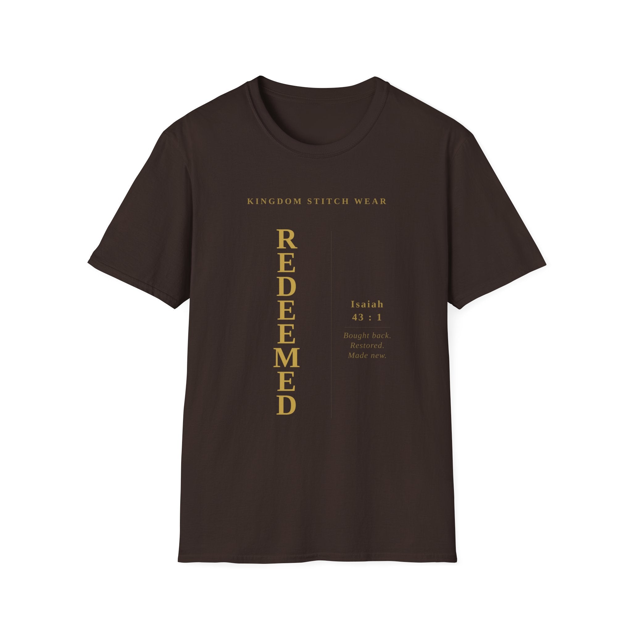 REDEEMED Tee | Faith-Based Streetwear | Kingdom Stitch Wear