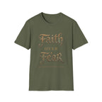 Faith Over Fear Tee | Vintage Gothic Script | Kingdom Stitch Wear