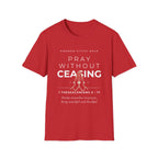 Pray Without Ceasing Tee | Praying Hands | Faith-Based Streetwear | Kingdom Stitch Wear
