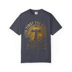 Seek First The Kingdom Tee | Matthew 6:33 | Garment-Dyed Comfort Colors Christian Apparel | Kingdom Stitch Wear