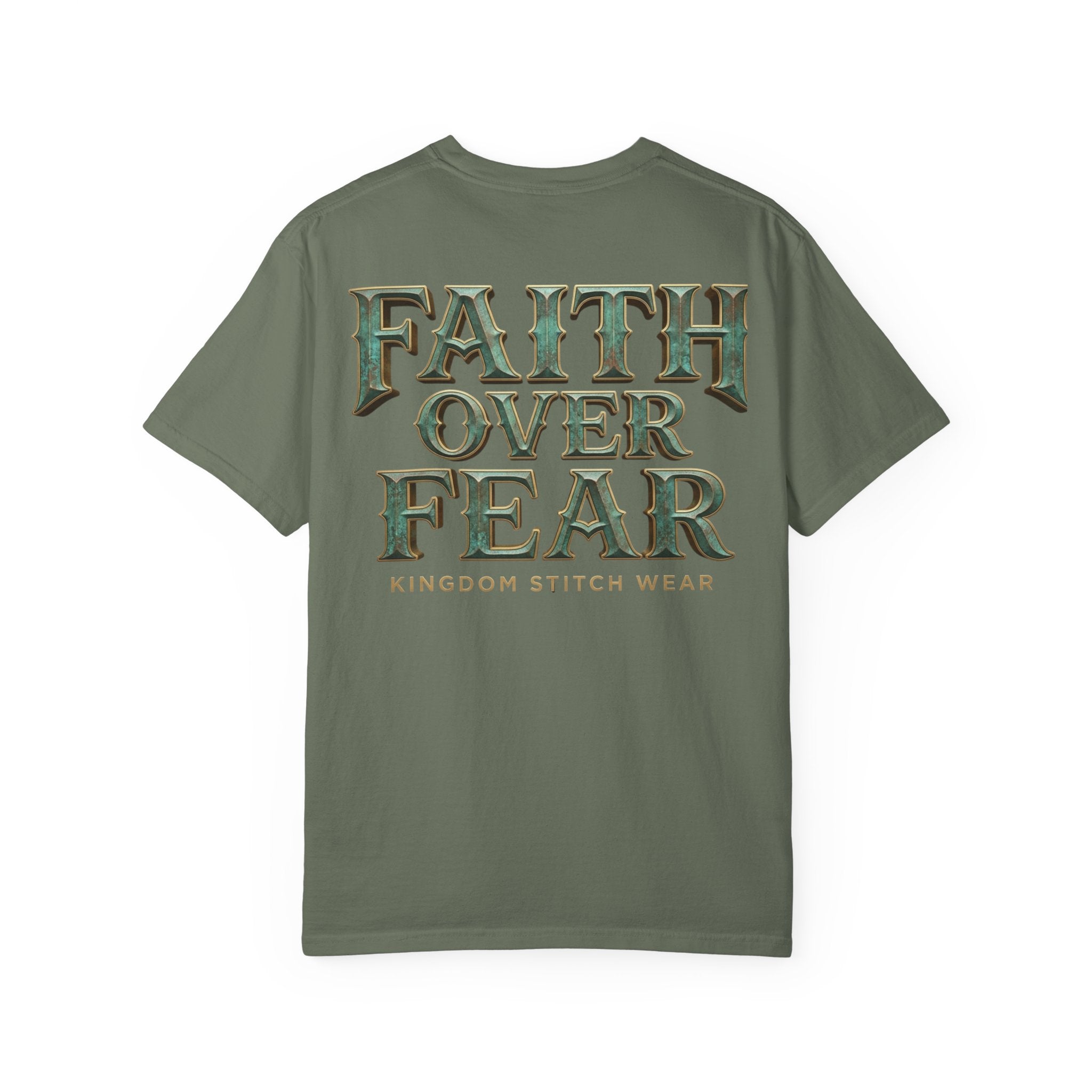 Faith Over Fear Tee | Vintage Patina | Kingdom Stitch Wear