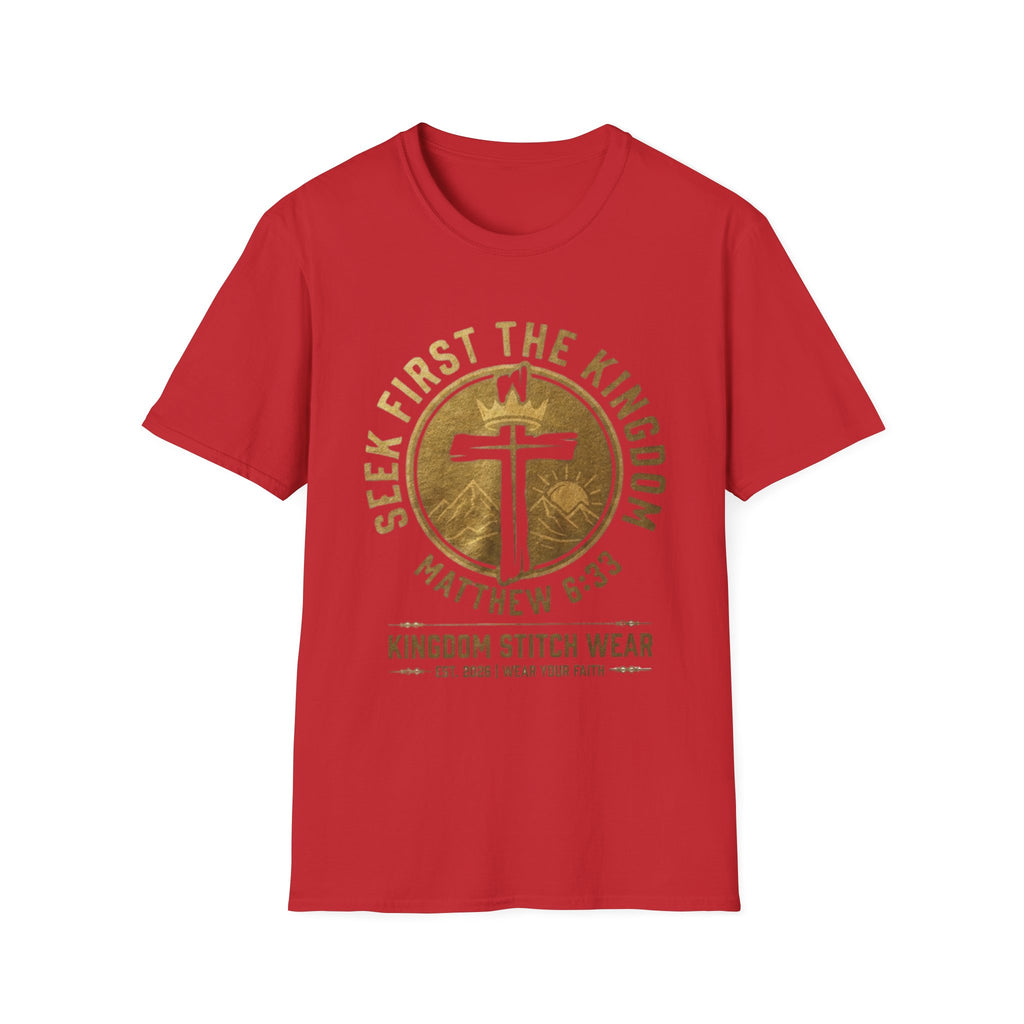 Seek First the Kingdom Tee | Faith-Based Streetwear | Kingdom Stitch Wear