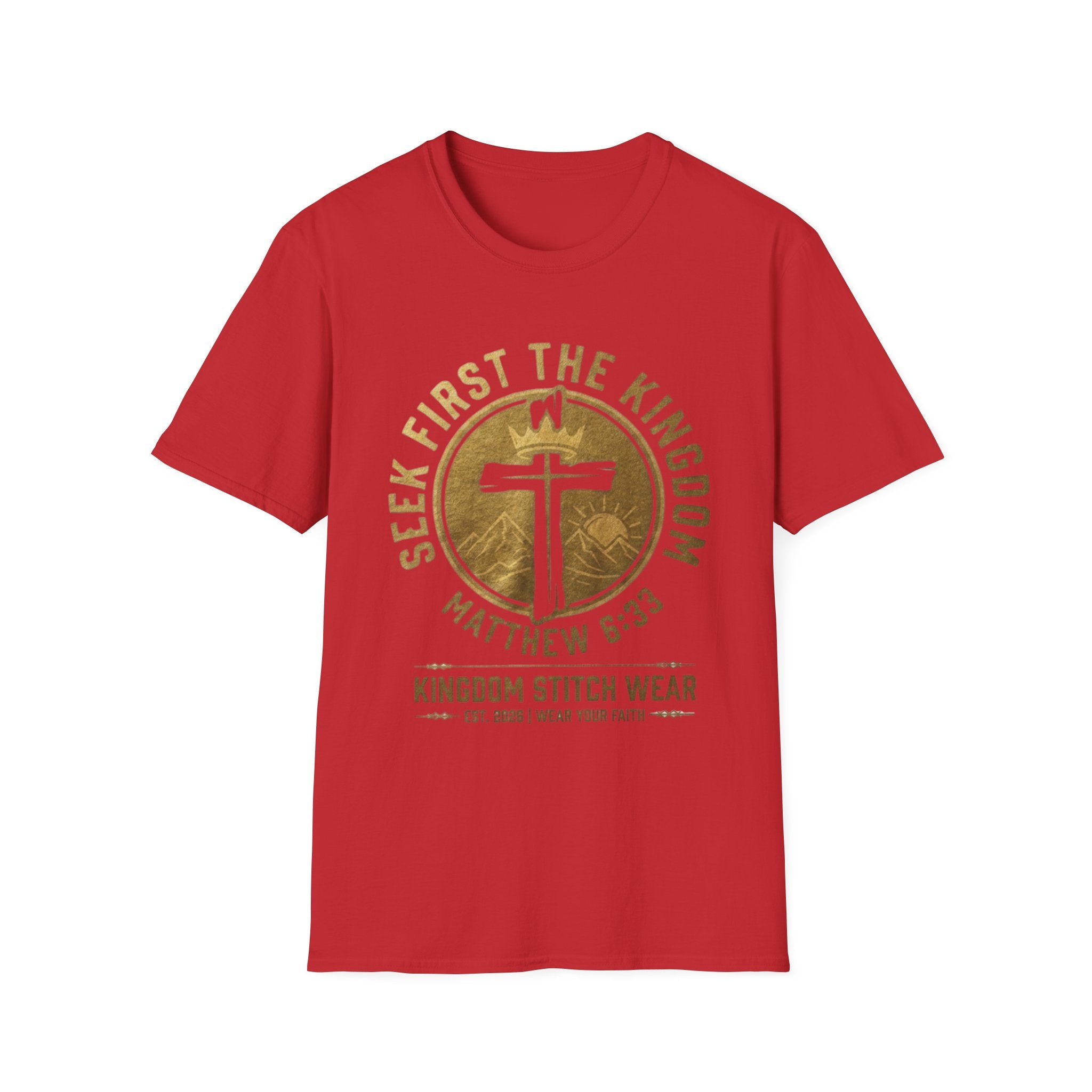 Seek First the Kingdom Tee | Faith-Based Streetwear | Kingdom Stitch Wear
