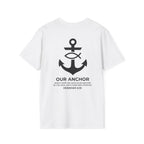Our Anchor Tee Back Graphic | Sure and Steadfast | Faith-Based Streetwear | Kingdom Stitch Wear