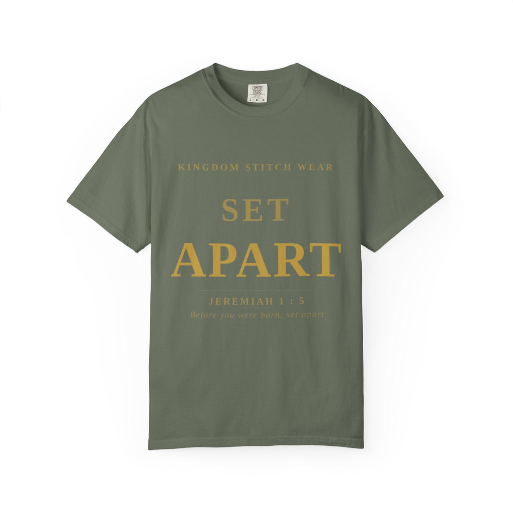 Set Apart Tee | Jeremiah 1:5 | Garment-Dyed Comfort Colors Christian Apparel | Kingdom Stitch Wear