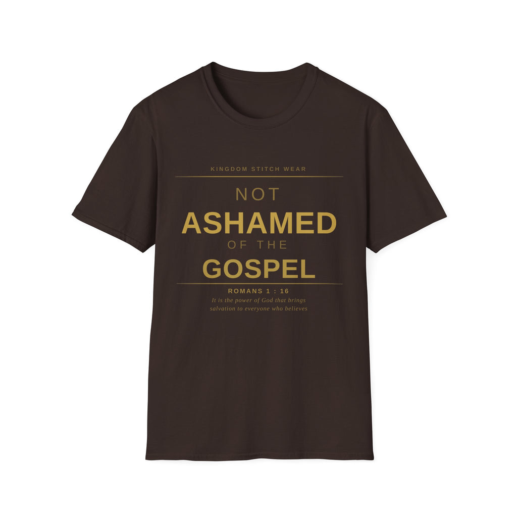Not Ashamed of the Gospel Tee | Faith-Based Streetwear | Kingdom Stitch Wear